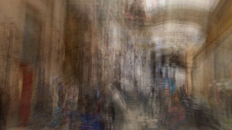 Multiple exposure of the Access Hall to the train Platforms. Photo by Eduardo Libby