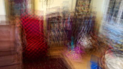A multiple exposure of a games room done with OverCam panning the iPhone. Photo by Eduardo Libby.