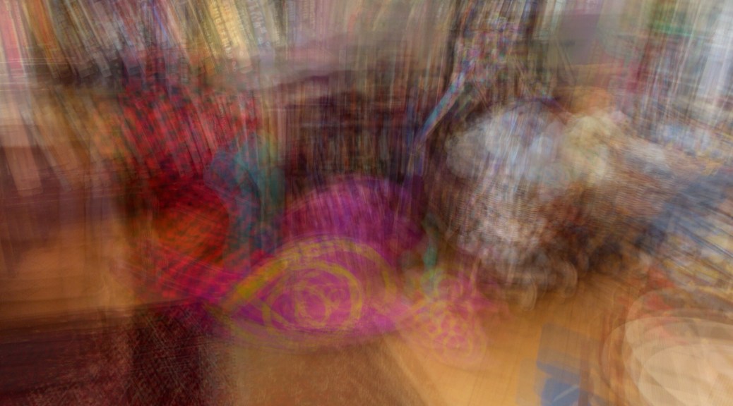 Merging the two previous photos of the Games Room gives a more subtle image. Photo by Eduardo Libby