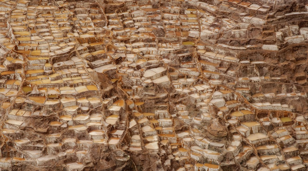 Image of Maras, Peru salt evaporation ponds in Peru. Photo by Eduardo Libby