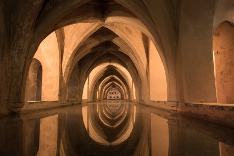 Image of the Cisterns of the Alcázar of Seville. Photo by Eduardo Libby