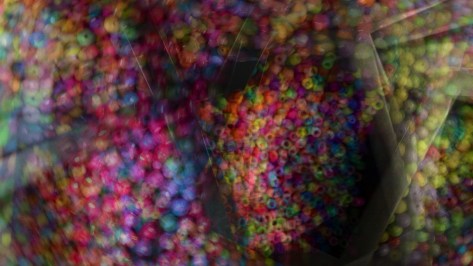 Panning during a multiple exposure image of beads. Photo by Eduardo Libby