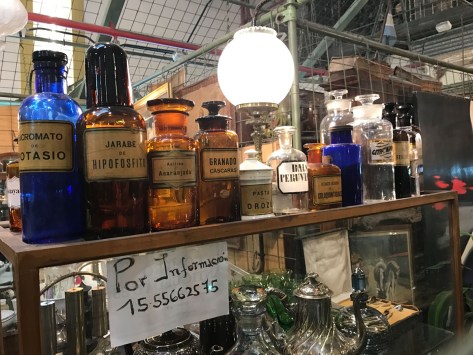 Drugstore items on an antiques shop in San Telmo, Buenos Aires. Photo by Eduardo Libby