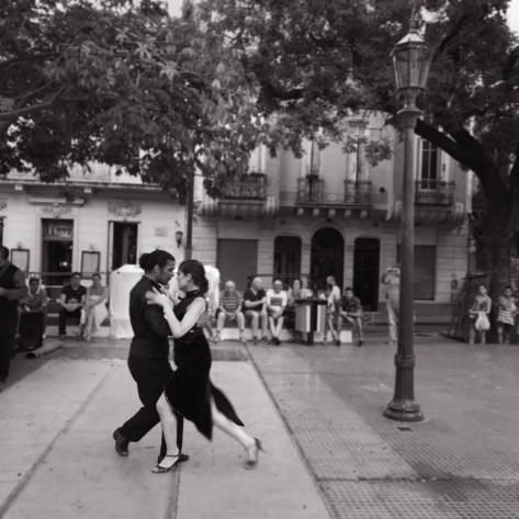 Street Tango dancers in San Telmo, Buenos Aires. Photo by Eduardo Libby