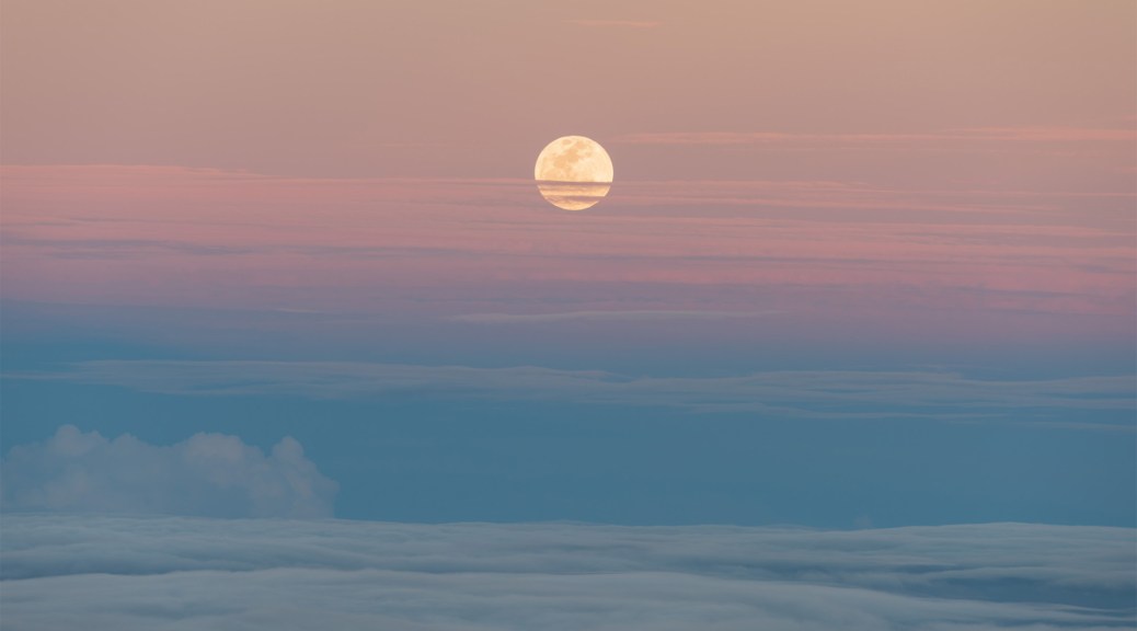 Supermoon moonrise. Photo by Eduardo Libby