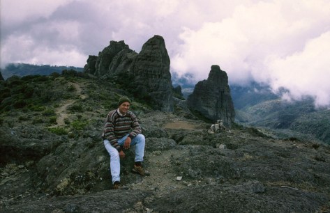 Eduardo Libby in Cerro Crestones, Costa Rica. Self portrait by Eduardo Libby