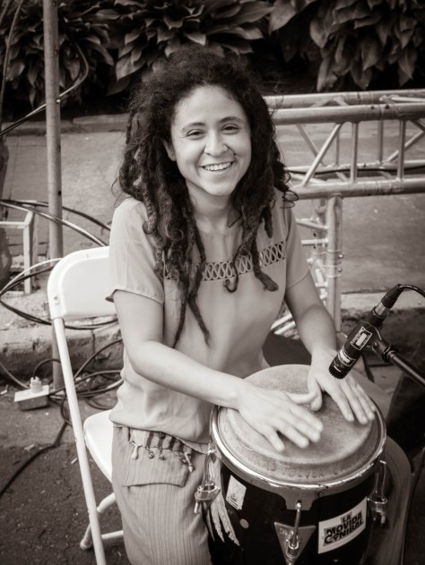 Percusionist in San Pedro, Costa Rica. Photo by Eduardo Libby