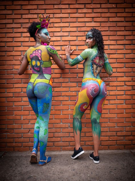 body paint session